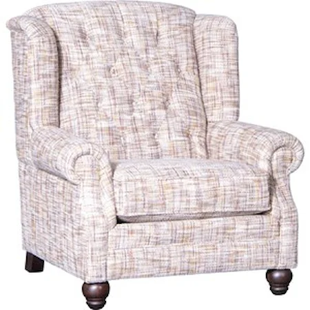 Traditional Chair with Button Tufting